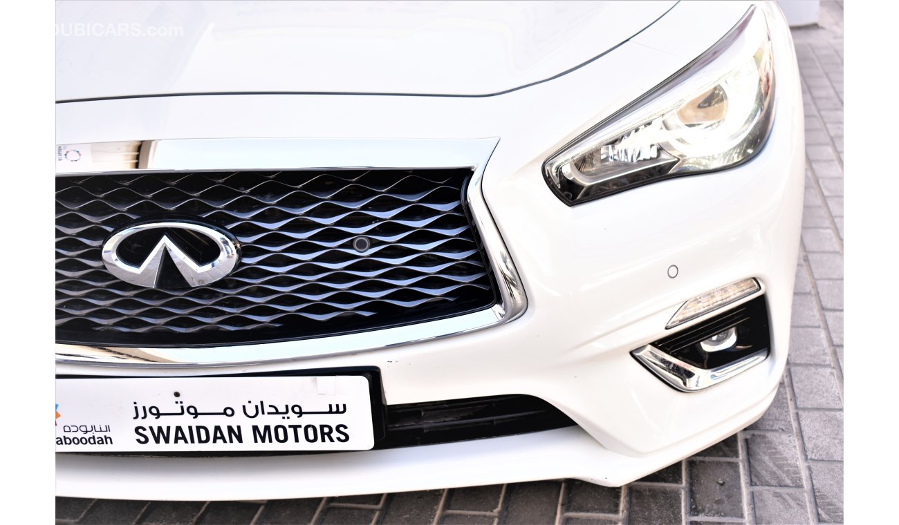 Infiniti Q50 AED 1958 PM | 0% DP | 3.0L TURBO GCC WARRANTY