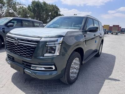 نيسان باترول SE PLATINUM 3.8L V6 (Ext _GREYISH GREEN Inter_BURGUNDY)