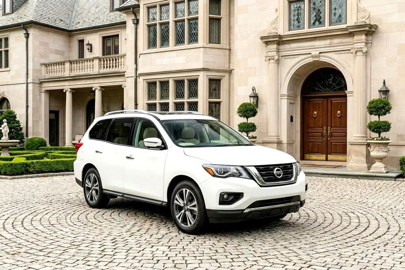 Nissan Pathfinder SL 3.5L (7 Seater) (SL) GCC SPECS WHITE WITH SUNROOF