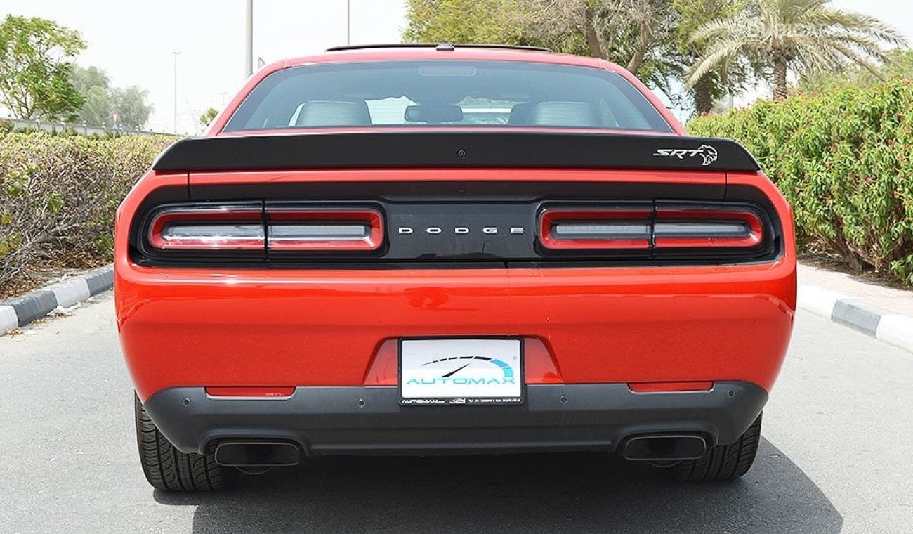 Dodge Challenger Hellcat 2018, 6.2 V8 GCC, 0km with 3 Years or 100,000km Warranty