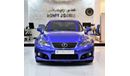 Lexus ISF VERY RARE CAR in the MARKET! EXCELLENT DEAL for our Lexus iS F-Sport 2011 Model!! in Blue Color! GCC