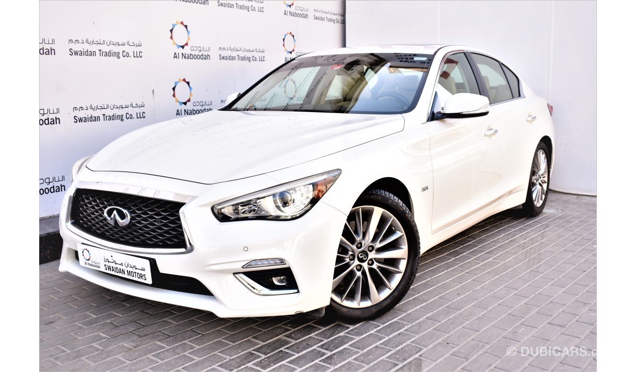 إنفينيتي Q50 AED 2055 PM | 0% DP | 3.0L TURBO GCC WARRANTY