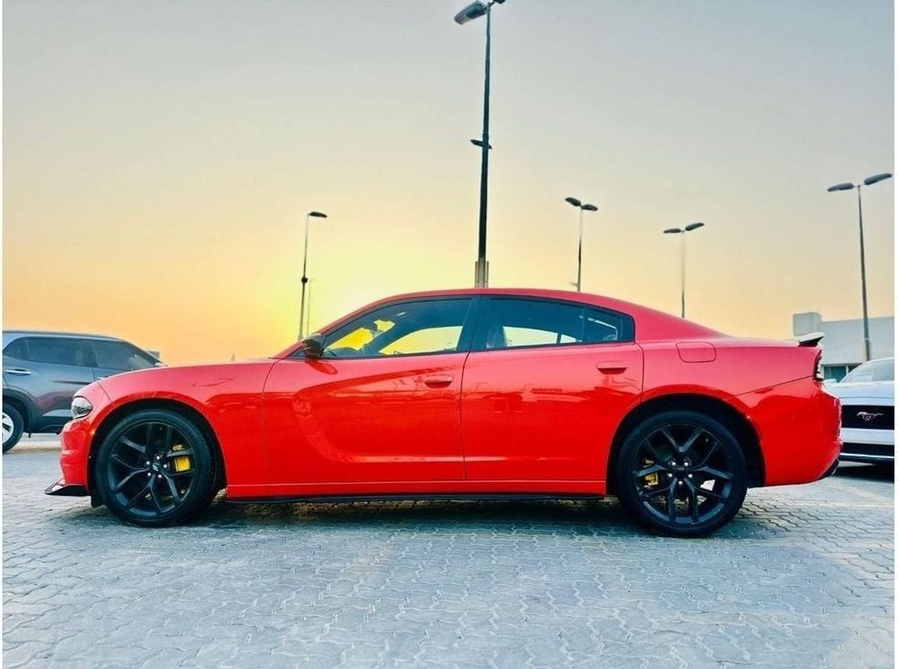 دودج تشارجر SXT 3.6L | Monthly AED 1230/- | 0% DP | Custom Leather Seats | Touch Screen | # 19865