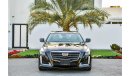 Cadillac CTS Agency Warranty and Service Contract!  GCC - AED 1,610 PER MONTH - 0% DOWNPAYMENT