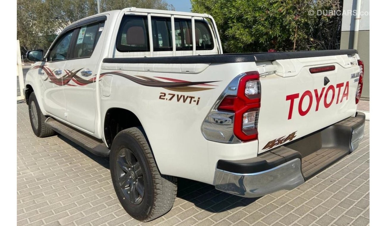 Toyota Hilux DC 2.7L 4x4 HI 6AT 2021 Steel wide,CAM, FAC,DRL,2 Cool Bx,CRC,B-LINER,S.KEY,,4X4