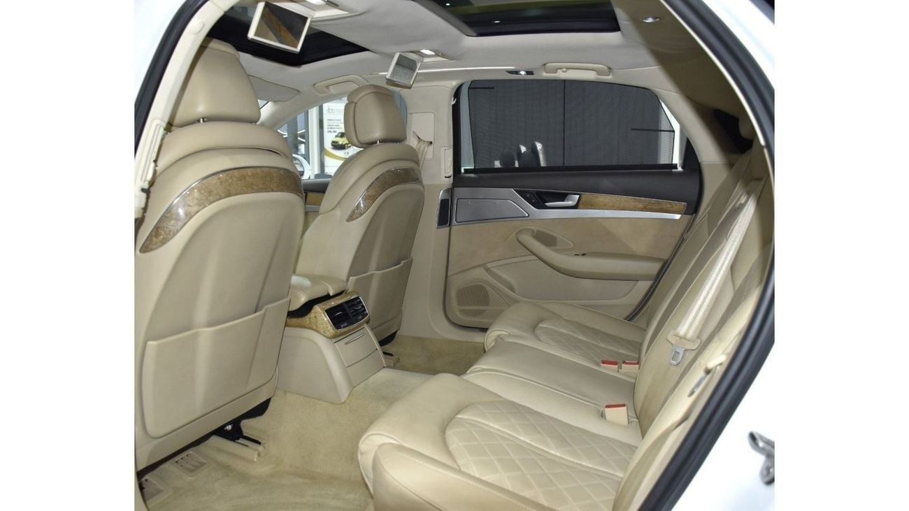 Audi A8 EXCELLENT DEAL for our Audi A8 L 4.0T Quattro ( 2013 Model ) in White Color GCC Specs