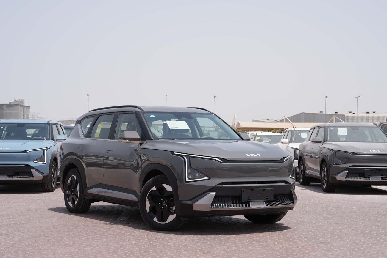 كيا EV5 2024 KIA EV5 LAND 530 - رمادي من الداخل أسود وأزرق | للتصدير فقط