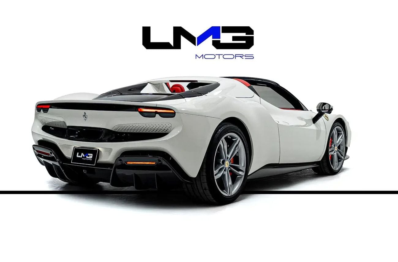 Ferrari 296 GTS CARBON FIBRE FRONT SPOILER | LIFT SYSTEM | COLOURED SPECIAL STITCHING