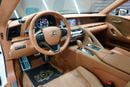 لكزس LC 500 Mark Levinson Audio, Ultra White, Tan Interior, 471 HP V8, GCC Specs!!
