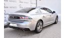 Peugeot 508 1.6L R8 ACTIVE 2020 GCC  AGENCY WARRANTY UP TO 2025 OR 100000KM