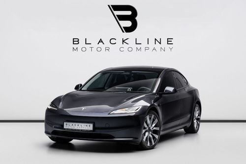 Tesla Model 3 LONG RANGE BUY NOW, PAY 2027 | THE BLACKLINE STANDARD | Tesla Warranty February 2028, GCC, Low KM's