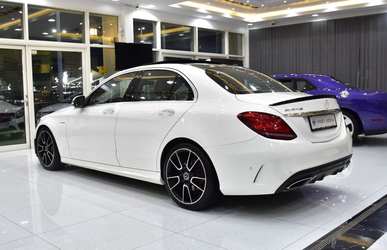 مرسيدس بنز C 200 . EXCELLENT DEAL for our Mercedes Benz C200 ( 2019 Model ) in White Color GCC Specs