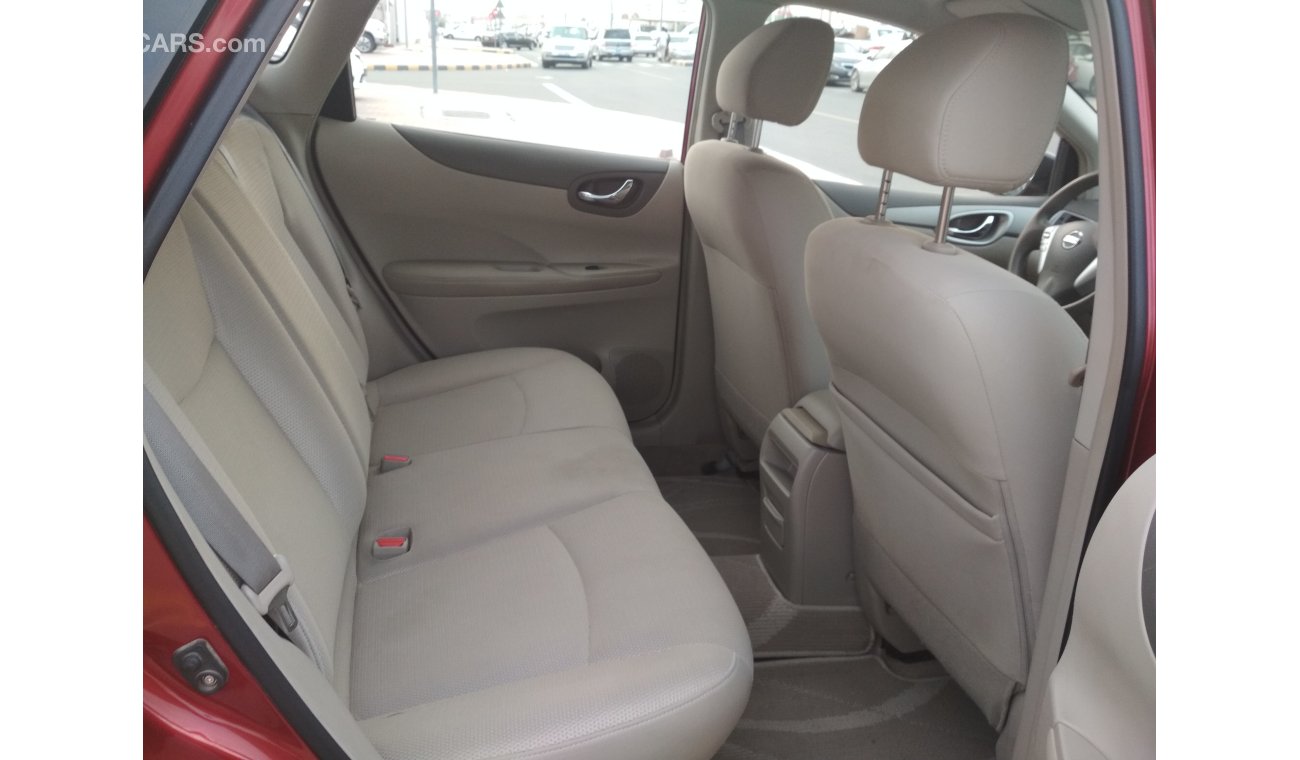 Nissan Tiida 2014 RED GCC NO PAIN NO ACCIDENT PERFECT