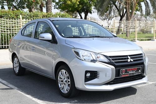 Mitsubishi Attrage GLX Mid 1.2L - 0% DP - ORIGINAL PAINT - MITSUBISHI ATTRAGE 2022 - LOW MILEAGE - GCC