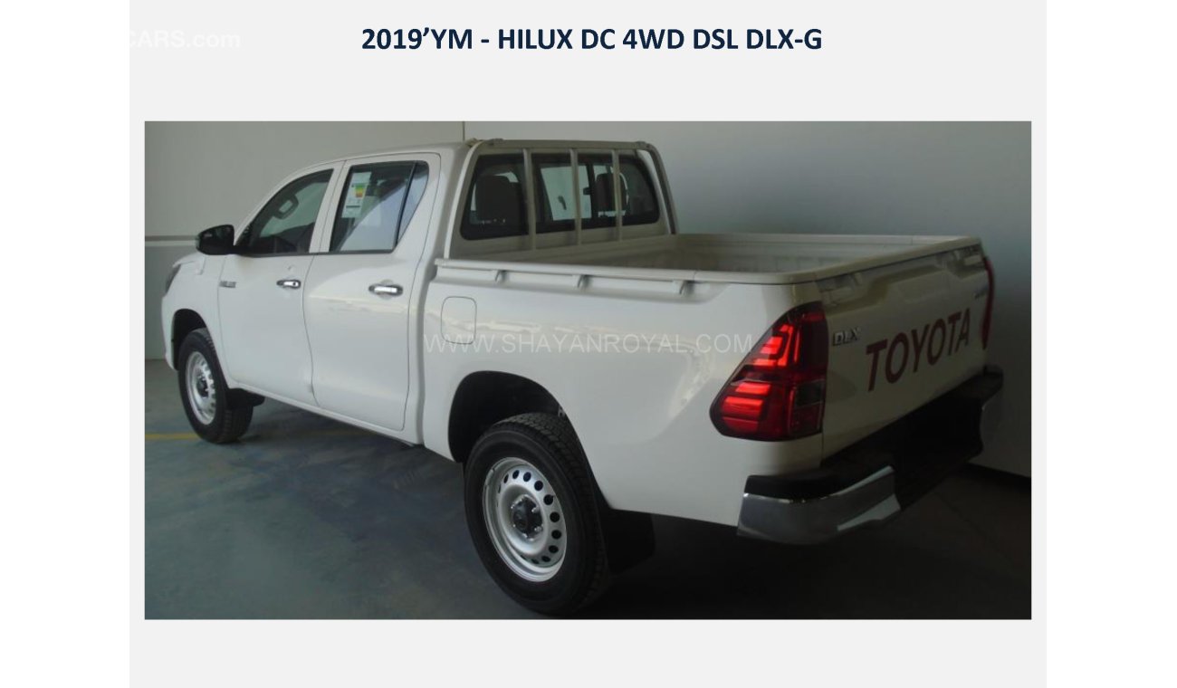 Toyota Hilux D/C 2.4L 4WD Diesel DLX-G 2019 ( Export Only )