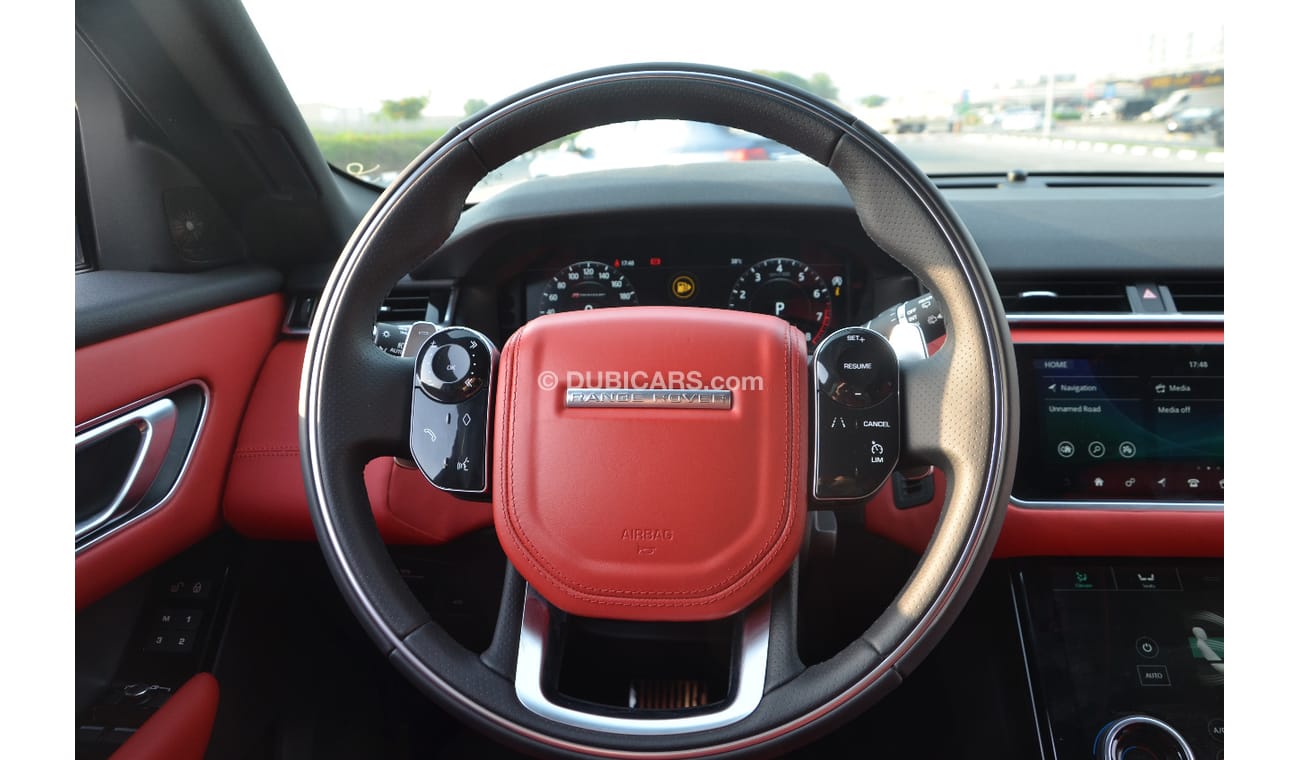 لاند روفر رينج روفر فيلار P250 جديد 2020 داخل احمر (سعر شامل الجمارك)ضمان 3 سنوات مع صيانه