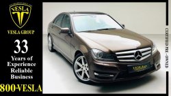 Mercedes-Benz C200 C200 ///AMG + GCC / 2013 / WARRANTY!!! / FULL OPTION / LEAHTER SEATS + RED STICHING / PANAROMIC ROOF
