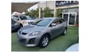 Mazda CX7 Mazda CX7, 2012 model, Gulf, gray color, one number, slot, cruise control, wooden wheels, rear spoil