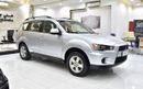 Mitsubishi Outlander EXCELLENT DEAL for our Mitsubishi Outlander 4WD ( 2012 Model ) in Silver Color GCC Specs