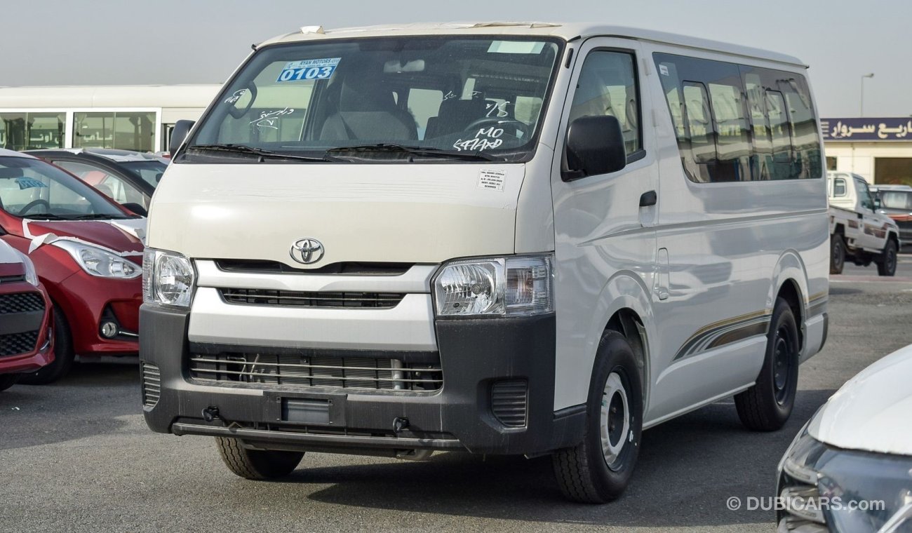 Toyota Hiace 2019 MODEL WHITE COLOR MANUAL TRANSMISSION DIESEL PASSENGER VAN ONLY FOR EXPORT