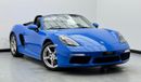 Porsche 718 Boxster Std 2.0L A/T 2024 Porsche 718 Boxster Convertible, June / 2026 Porsche Warranty, Excellent Condition