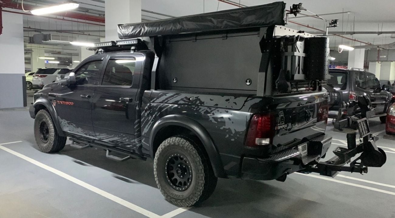 RAM 1500 GCC SPORT Fully Built Overlanding rig meant for long expositions.