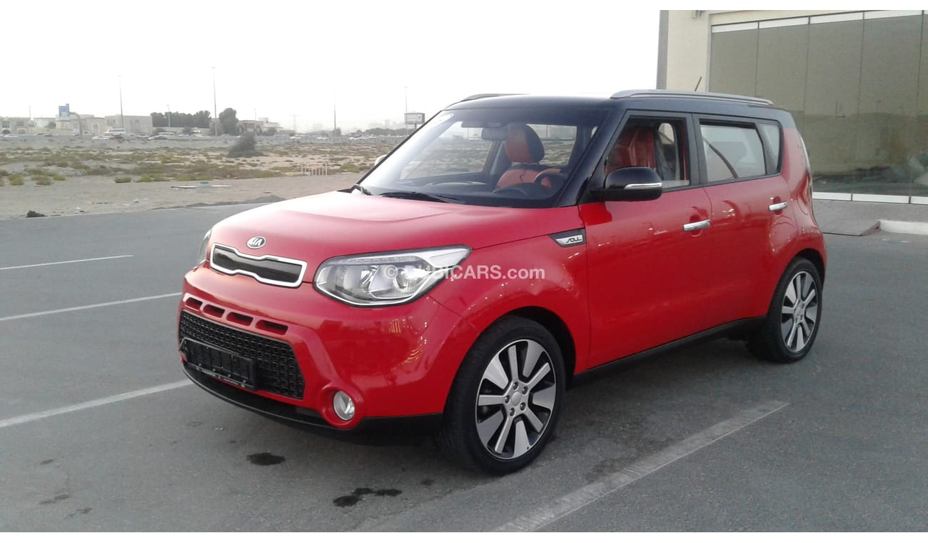 Kia Soul KIA SOUL RED KHALIJE NO PAINT NO ACCIDENT LEATHER FULL OPTION