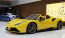 فيراري 488 2017.Ferrari 488 spider ,GCC SPECS,FULL SERVICE HISTORY, CONTRACT SERVICE