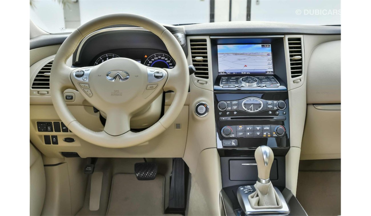 Infiniti QX70 Warranty and Service package till 2022 - AED 2,233 Per Month! - 0% DP