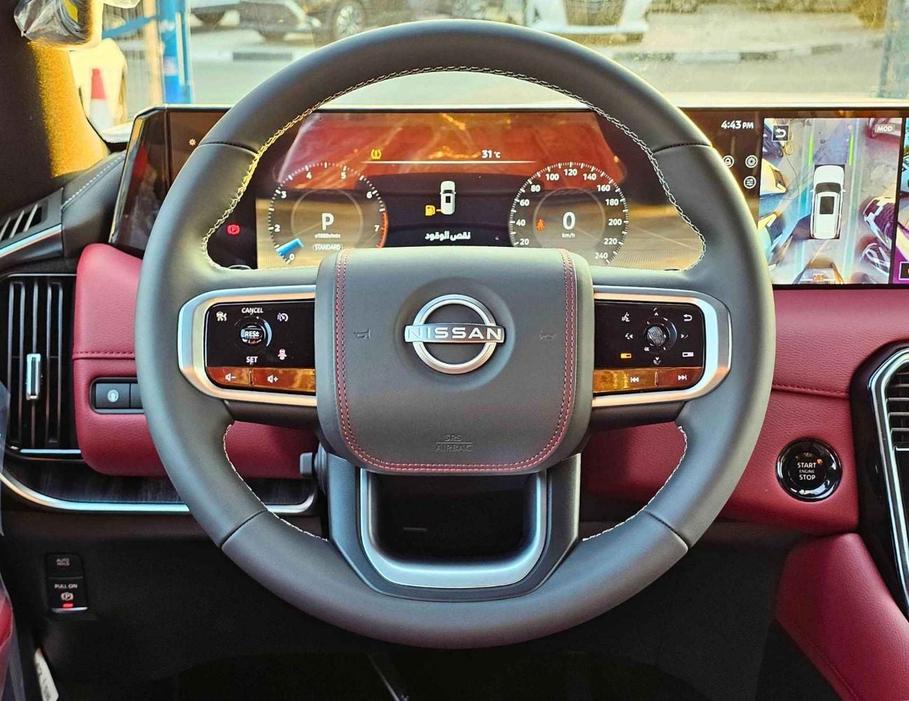 نيسان باترول SE PLATINUM /3.8L V6 /LEATHER WITH PWR SEATS/PANORAMIC ROOF/360*CAMERA/FULL OPTION (CODE#SE PLATINUM