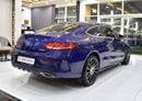 مرسيدس بنز C 300 كوبيه EXCELLENT DEAL for our Mercedes Benz C300 Coupe ( 2016 Model ) in Blue Color GCC Specs