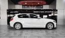 BMW 120i STD AED 800 P.M | 2019 BMW 1 SERIES  120 i  | GCC | UNDER WARRANTY | PERFECT CONDITION