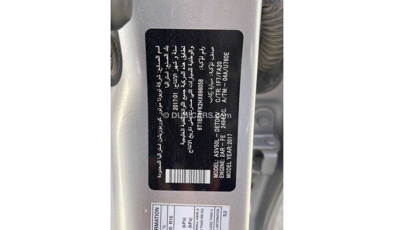 Toyota Camry GL Banking facilities without the need for a first payment