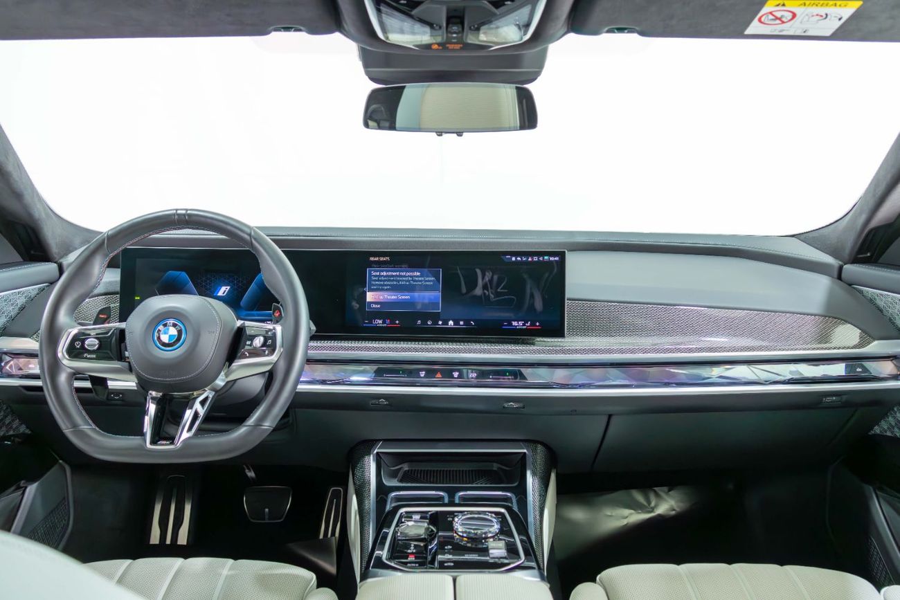 BMW M760e Frozen Black Matt-Special Order-High Specifications-M Sports Package-Rear Executive Lounge