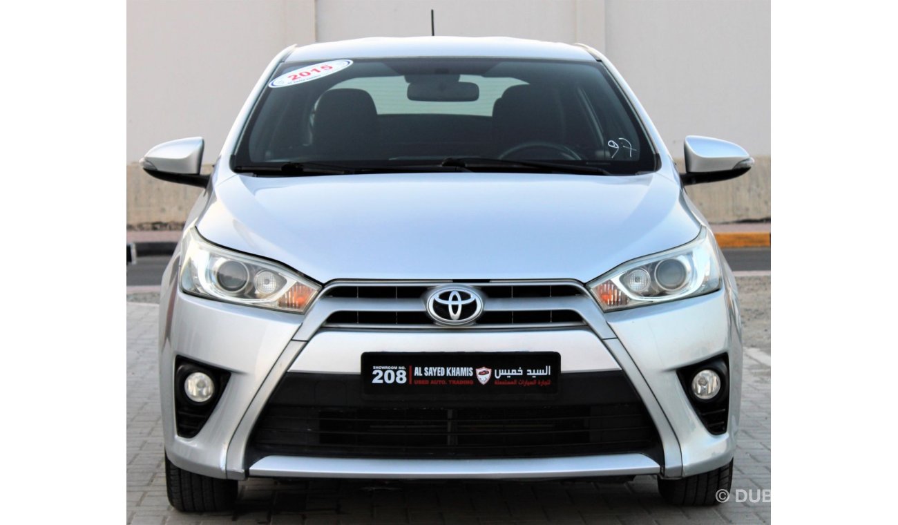 Toyota Yaris Toyota Yaris 2015 GCC No. 1 full option without accidents, very clean from inside and outside