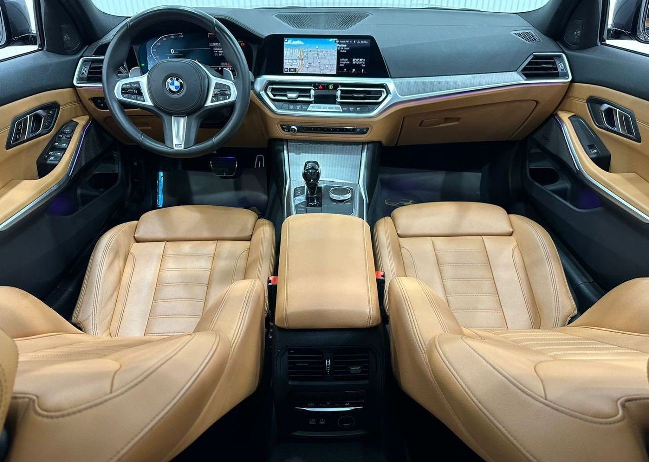BMW 330i M Sport 2019 BMW 330i M-Sport, June 2024 BMW Warranty + Service Contract, Full Options, GCC
