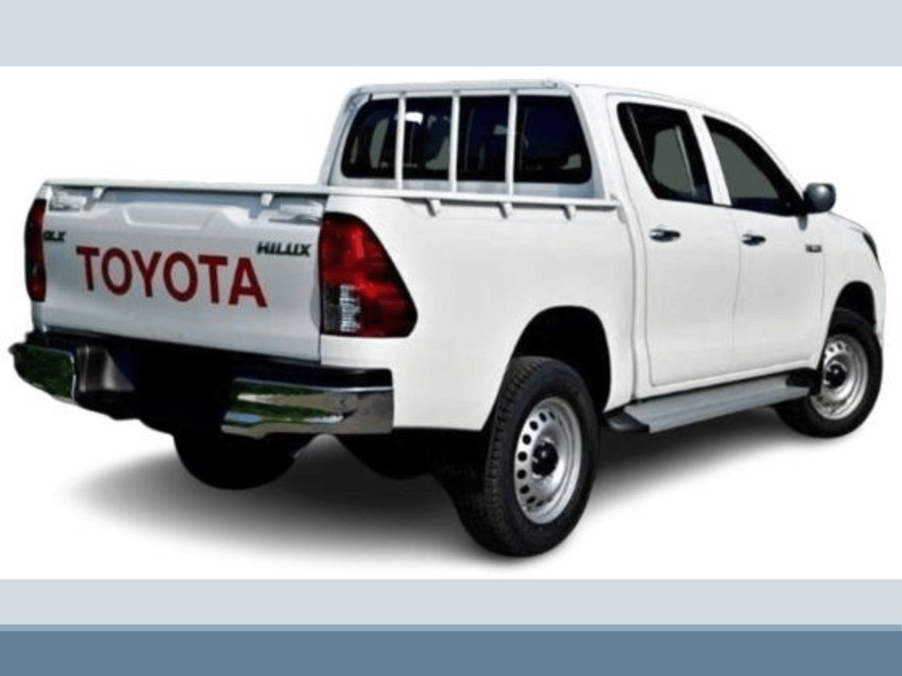 Toyota Hilux ECT0038 - Toyota Hilux DCab Pick Up DLXG - 2.7L Petrol Auto 4wd White/Red