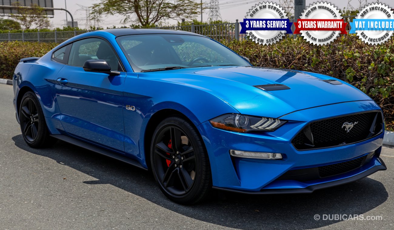 Ford Mustang 2020 GT Premium, 5.0 V8 GCC, 0km w/ 3Yrs or 100K km WTY + 60K km SERV @ Al Tayer