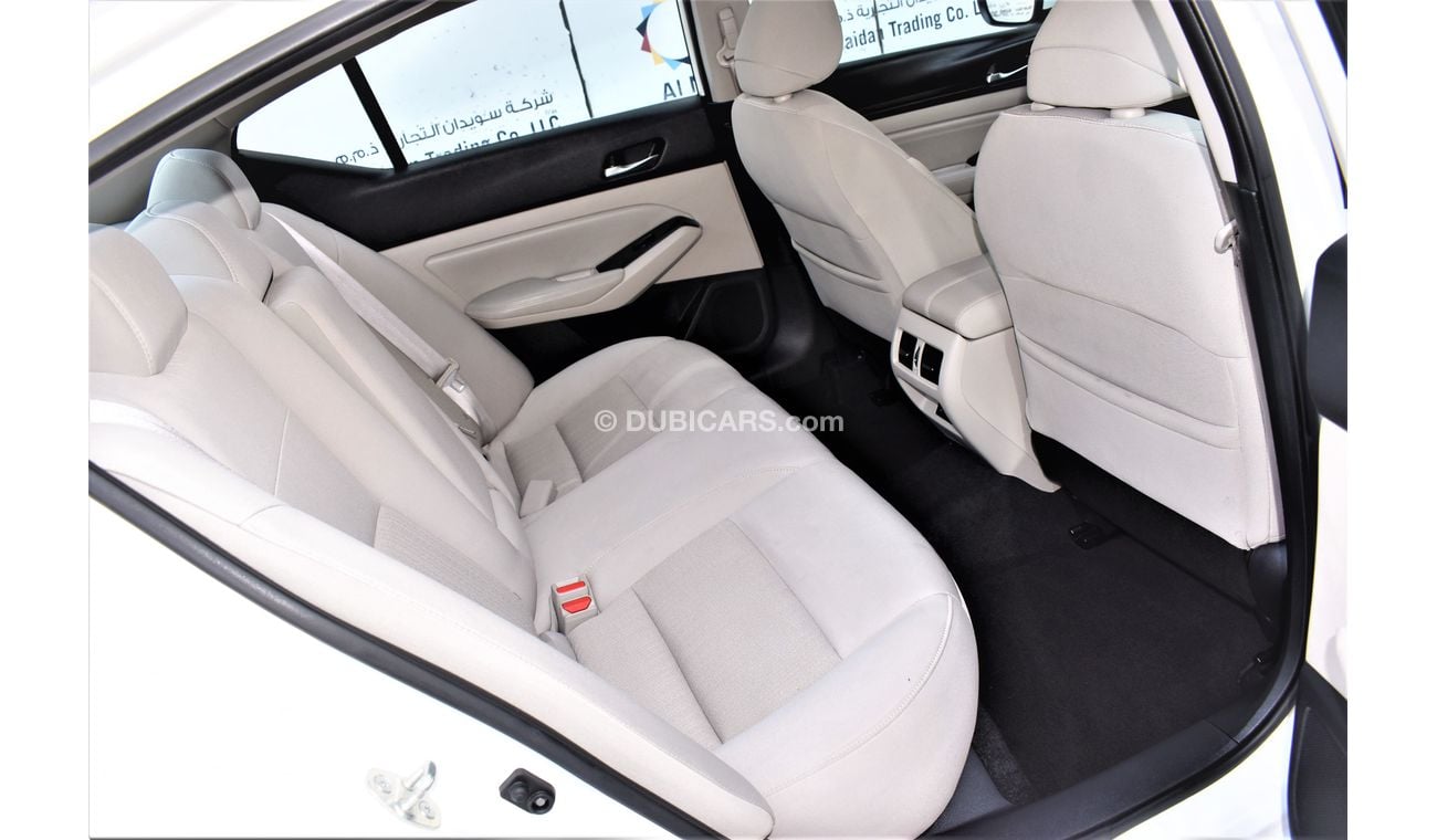 Nissan Altima AED 1089 PM 2.5L AT A/W GCC DEALER WARRANTY