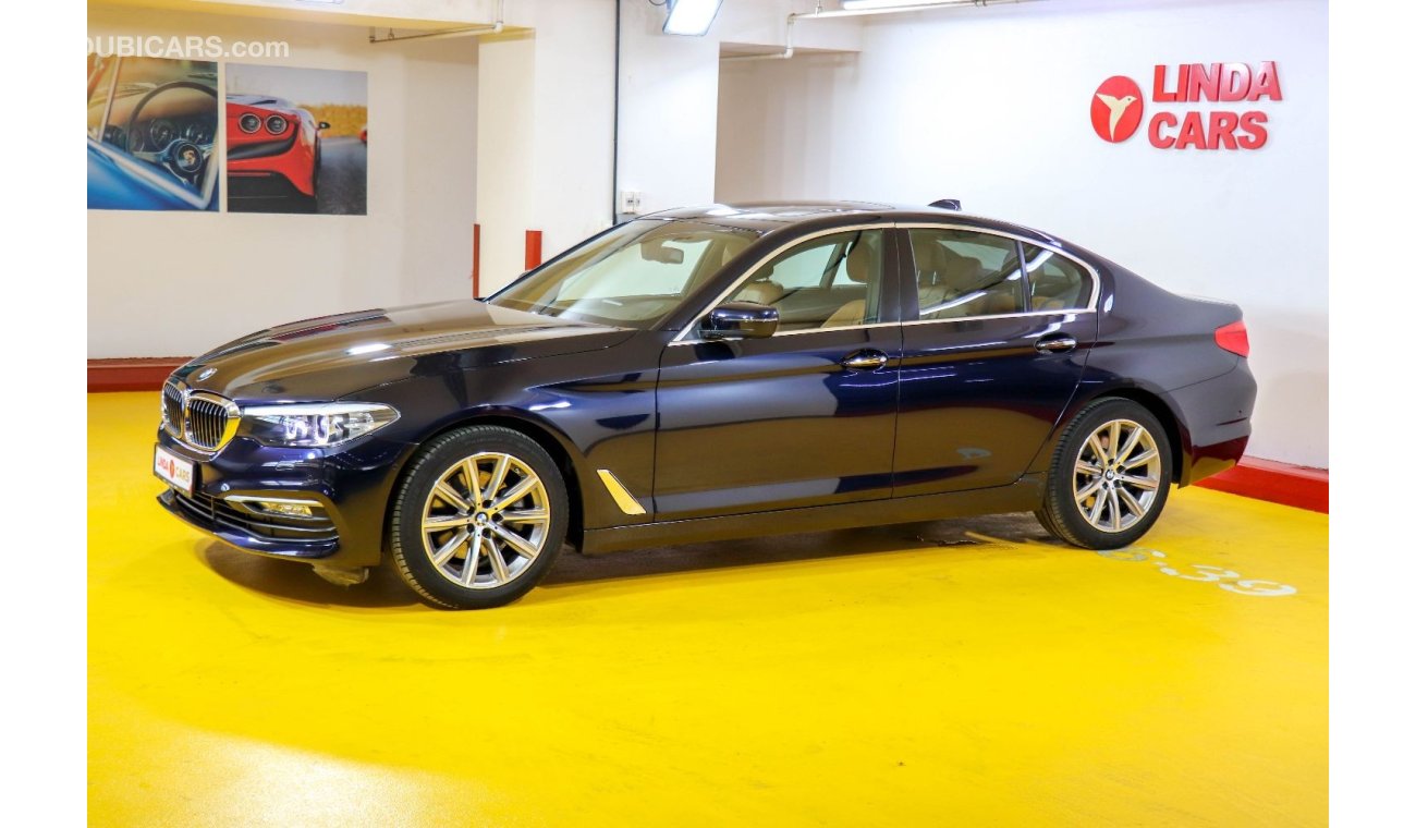 بي أم دبليو 520 BMW 520i Exclusive 2018 GCC under Agency Warranty with Flexible Down-Payment.