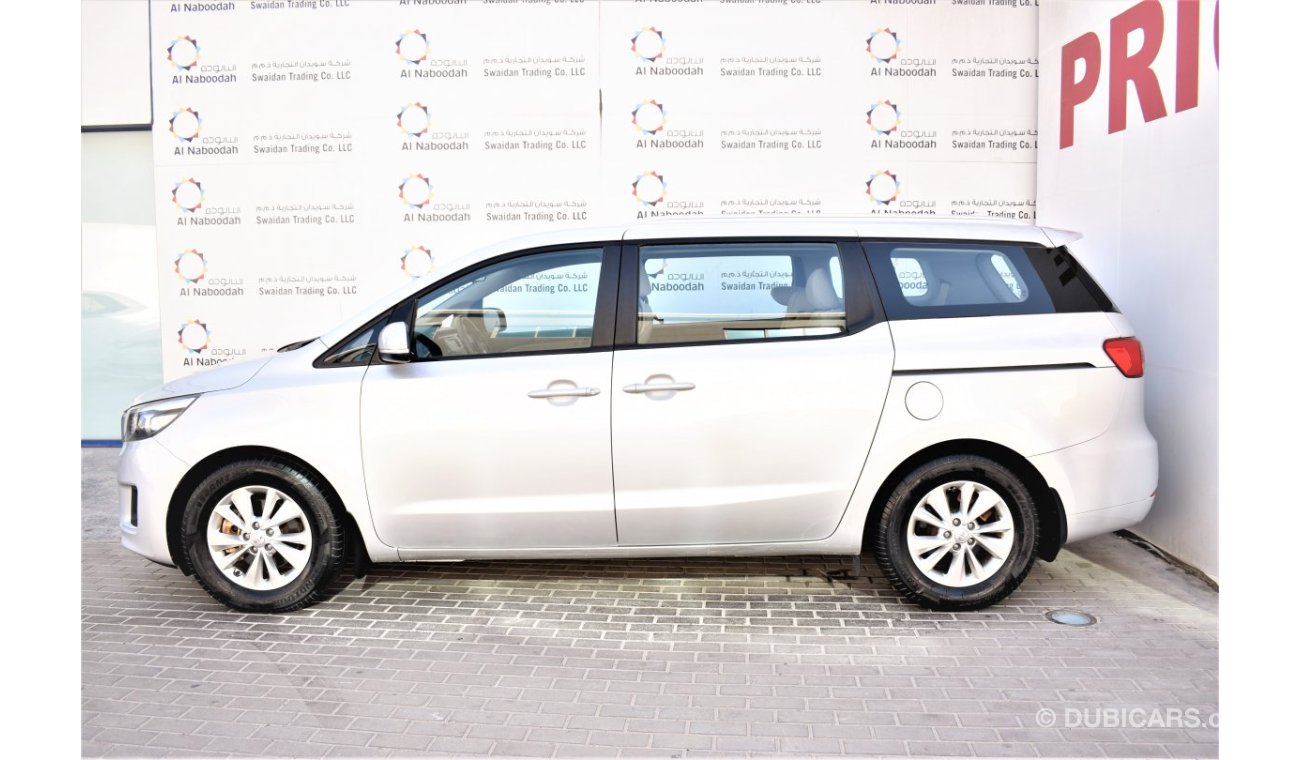 Kia Carnival AED 1370 PM | 3.3L V6 GCC WARRANTY