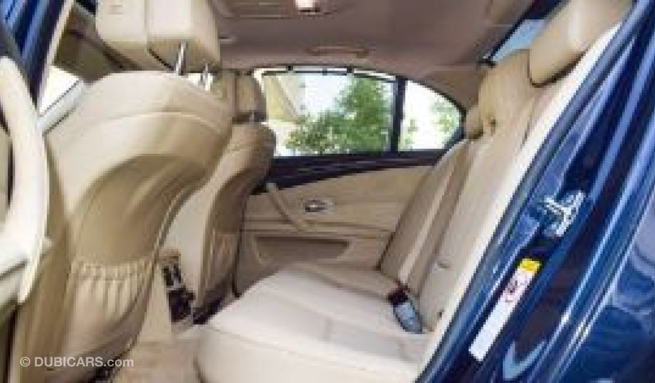 BMW 530i Gulf model 2008 blue530I color inside beige number one leather hatch installed in excellenn