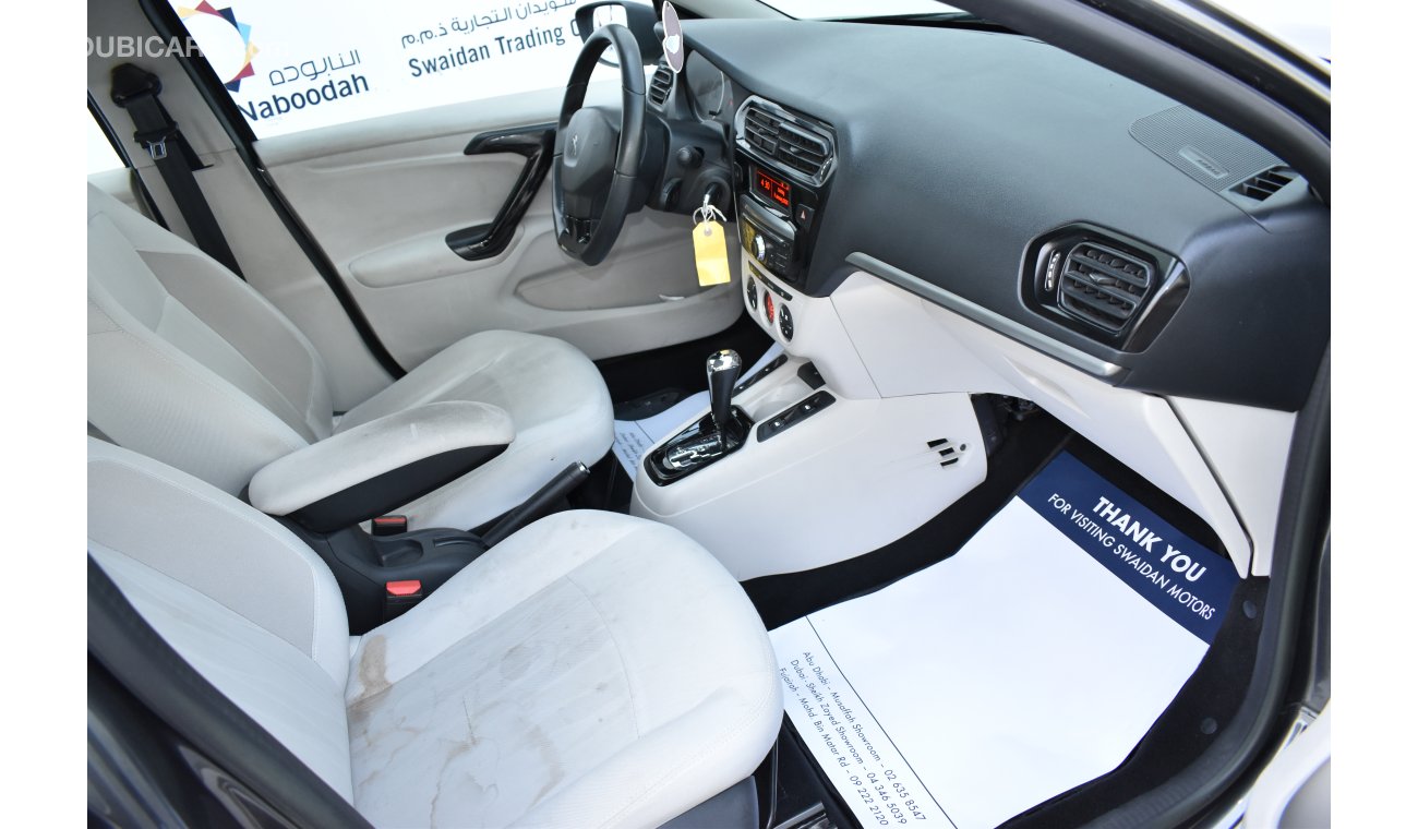 Peugeot 301 1.6L ALLURE 2015 MODEL GCC SPECS