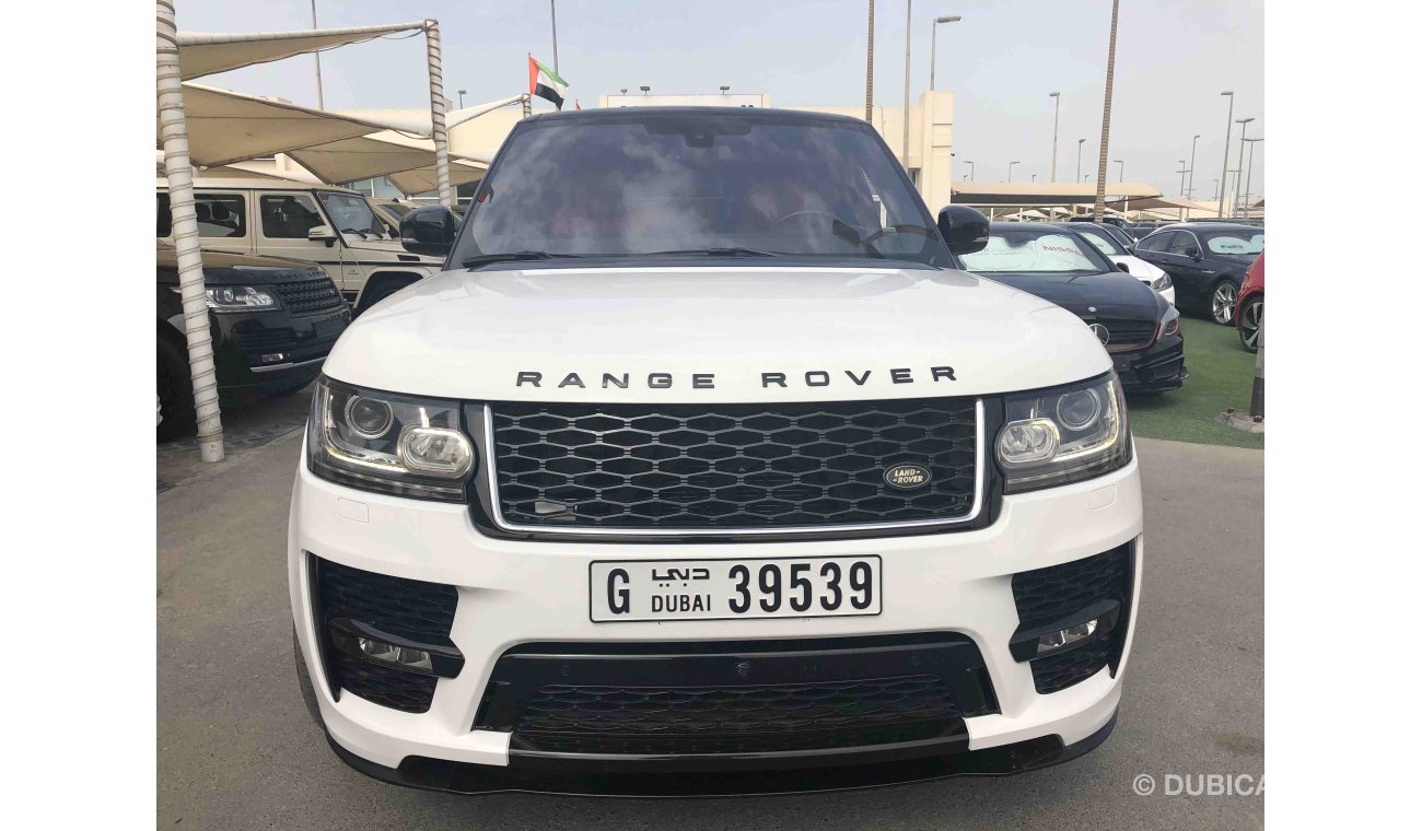 Land Rover Range Rover Autobiography خليجي مالك واحد تشيكات وكالة ابيض داخل احمر كيت SV وكالة