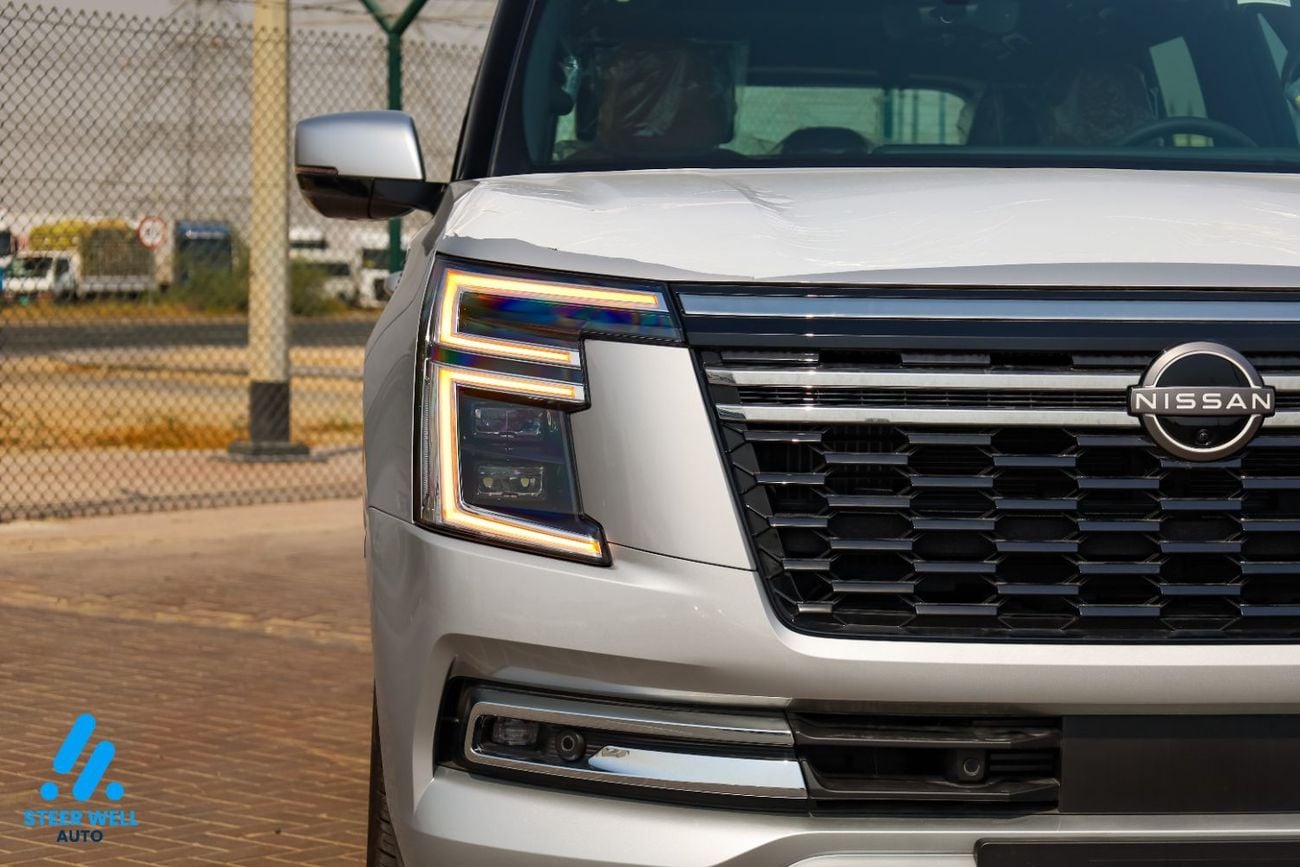 Nissan Patrol LE PLATINUM CITY 2026 GCC 3.5L Twin Turbo V6 | AWD | 9-Speed AT | 8 Seater | Height Contrl | Export Only