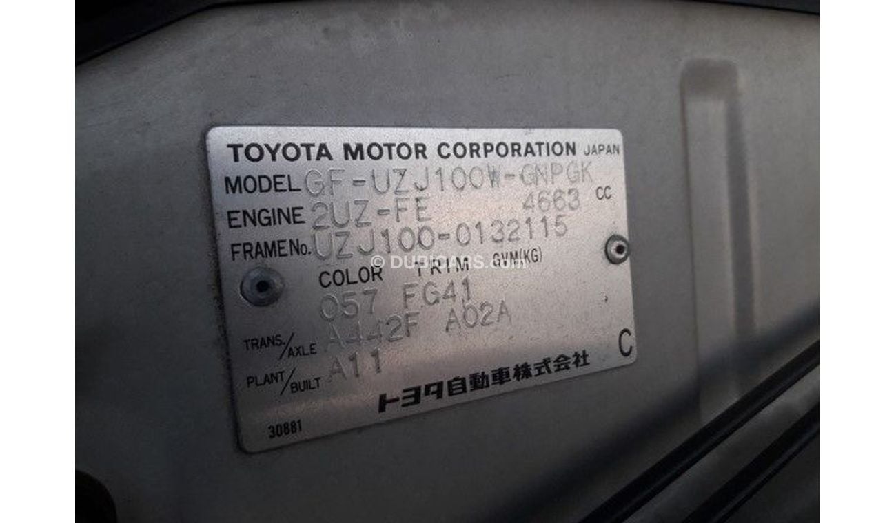 Toyota Land Cruiser TOYOTA LAND CRUISER RIGHT HAND DRIVE (PM910)