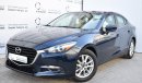 Mazda 3 SEDAN 1.6L 2017 GCC DEALER WARRANTY