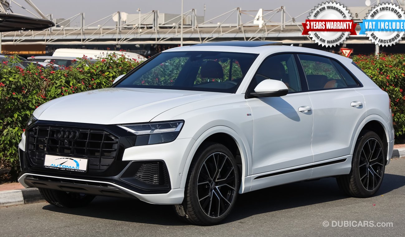 أودي Q8 3.0L V6 Quattro 55-TFSI S-Line , خليجية 2022 , 0 كم , مع ضمان 3 سنوات أو 100 كم