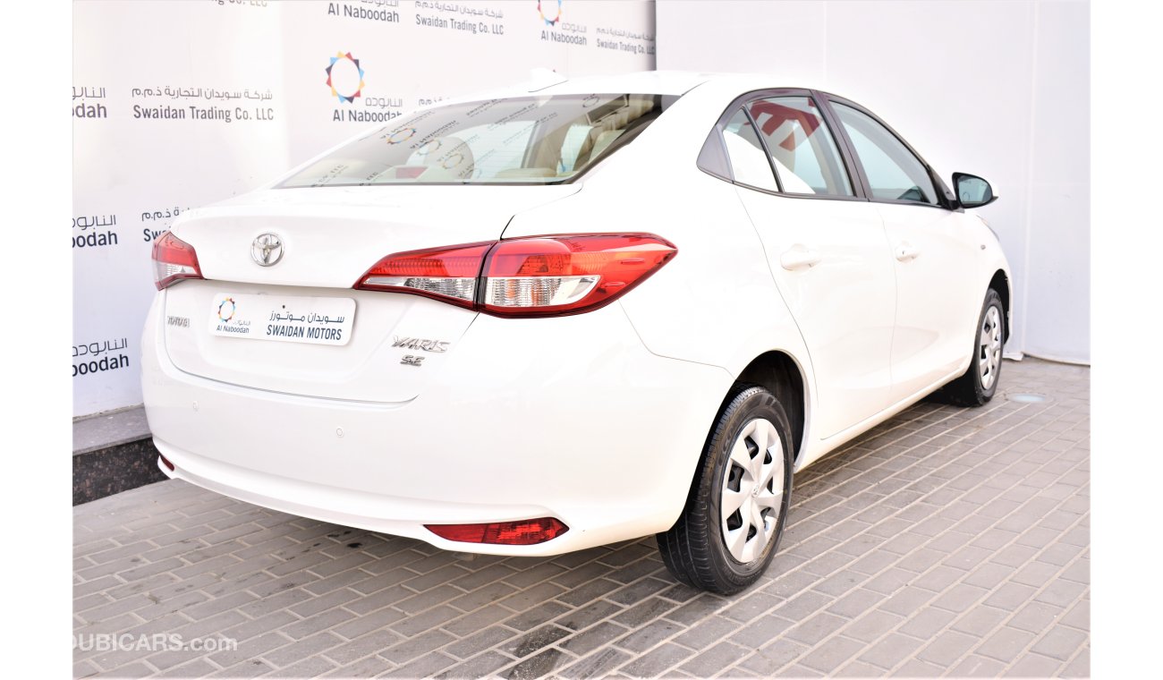 Toyota Yaris AED 1077 PM | 1.5 SEDAN SE GCC DEALER WARRANTY