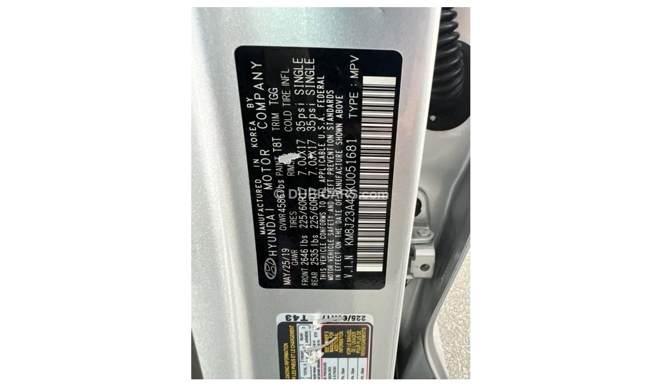 Hyundai Tucson 2019 2.0L KEY START 4x4 USA SPECS - - - FOR UAE PASS AND FOR EXPORT AVAILABLE !!  FOR UAE 5%VAT & 5%